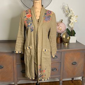 Johnny Was Linen Kimono S